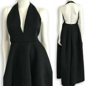 ASOS Voluminous Halter Evening Gown Neoprene Sz 6